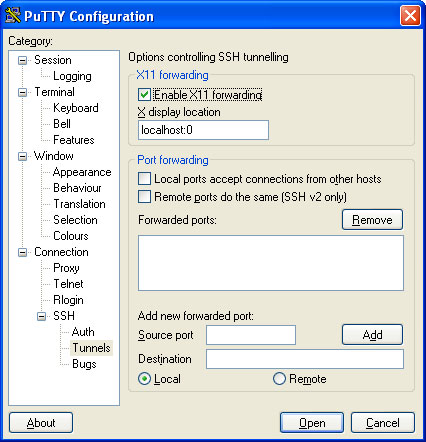 X11 tunnels